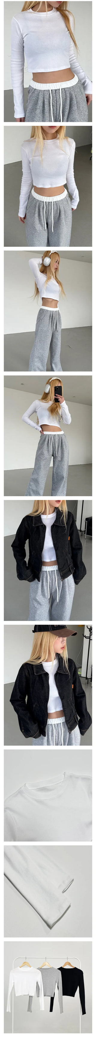 Mary Basic Crop T-shirt
