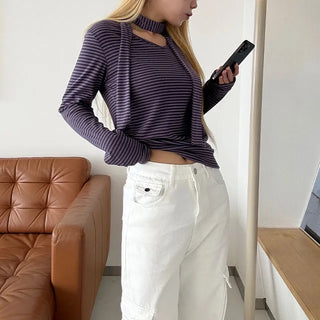 Igo striped tie T-shirt