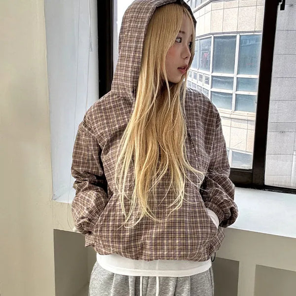Rough Check Vintage Anorak
