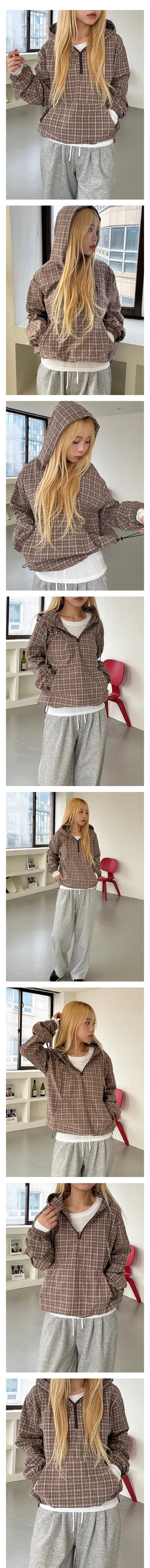 Rough Check Vintage Anorak