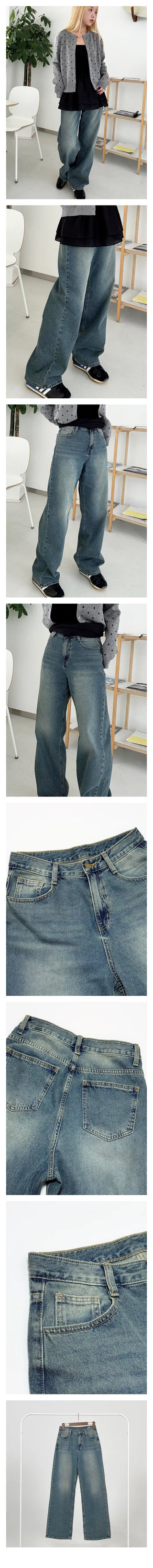 Meiji Washed Wide Denim
