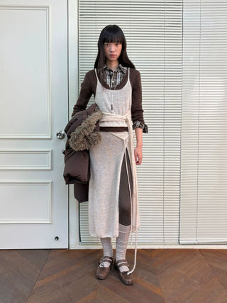 [NeverSeez] Mohair Blend Knit Set