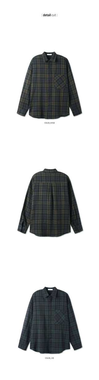 Rhythm Double-Layered Oversized Check Shirt