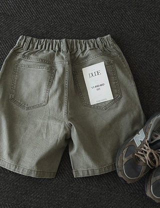 DUDE Cation Elastic Waist Shorts (5 colors, M~XL)