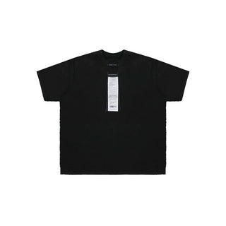 [MASONPRINCE] Receipt Tag Raw Edge Short Sleeve T-Shirt