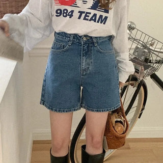 Denim shorts