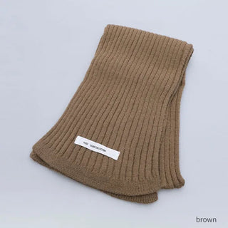 Rib-knit scarf