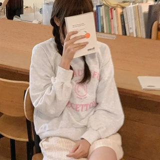 Printed sweatshirt long-sleeved T-shirt