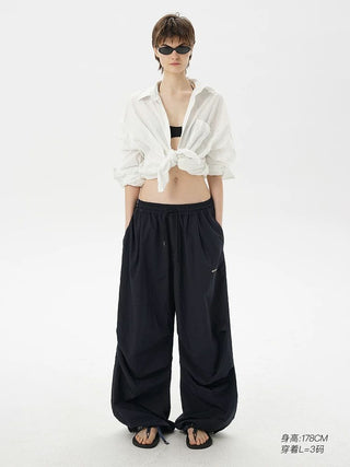 [MASONPRINCE] Lightweight Nylon Parachute Pants