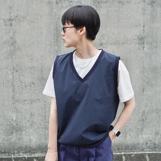 Anorak Nylon V-Neck Vest