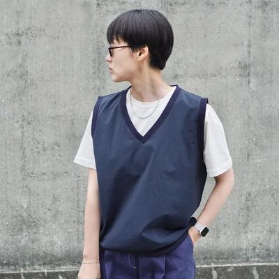 Anorak Nylon V-Neck Vest