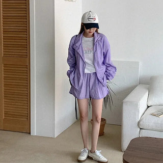 [SET] Jacket and Shorts Set