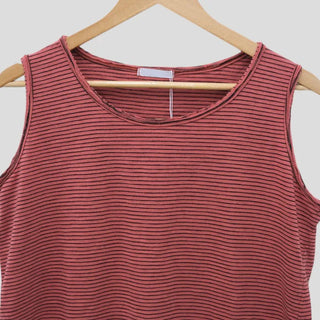 Striped sleeveless top