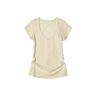 [NECY] Butterfly Dotted Slim T