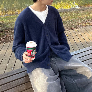(Unisex) Soft V-Neck Cardigan