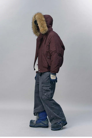 [Monterest] N2B Hooded Down Jacket with Fur Trim