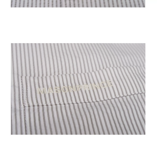 [MASONPRINCE] Salt-shrunk Stripe Shirt