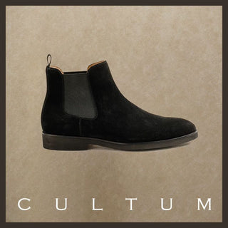 [CULTUM] Suede Leather Chelsea Boots