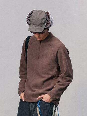 [Monterest] Honeycomb Fleece Half-Zip Pullover
