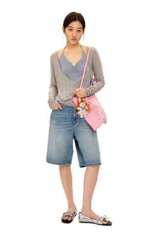 [Moromoro2] V-Neck Halter Layered Top