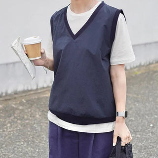 Anorak Nylon V-Neck Vest
