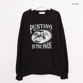 Balloon sleeve sweatshirt