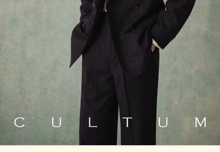 [CULTUM] 1930s Pinstripe Double-Breasted Peak Lapel Suit