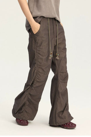 [Monterest] Washed Pleated Wide Leg Pants