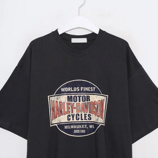 (Unisex) HARLEY print T-shirt