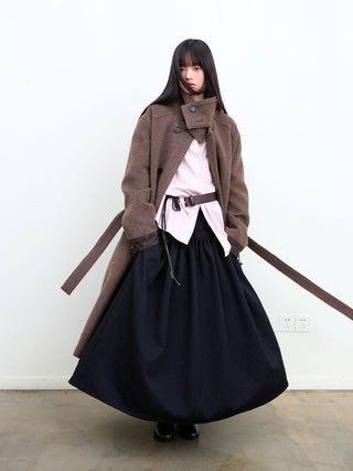 [NeverSeez] Jacquard Voluminous Skirt