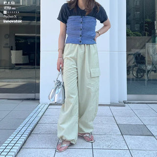 Side pocket nylon pants