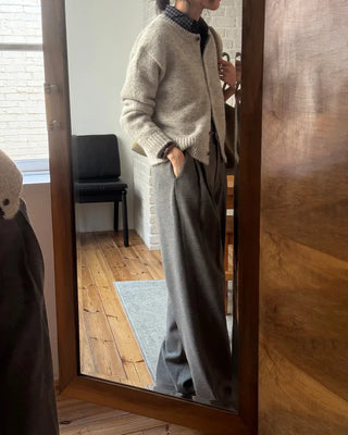 A+ Premium Wool Viscose Pleated Winter Slacks