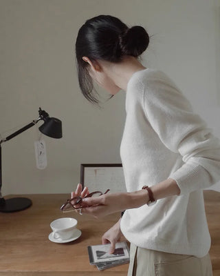 (100% cashmere) 2 types of cashmere knit
