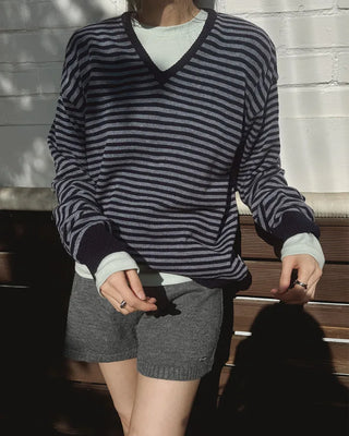 Striped sweatshirt knit - 2 colors