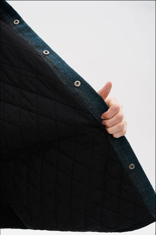 [MASONPRINCE] Plaid Hooded Padded Jacket