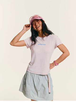 [Monterest] 3A Antibacterial Slim Fit Logo T-Shirt