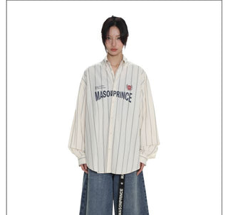 MASONPRINCE Logo Striped Shirt