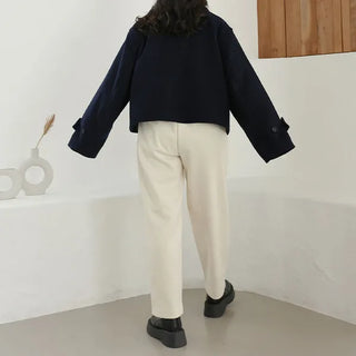 Wool double duffel coat