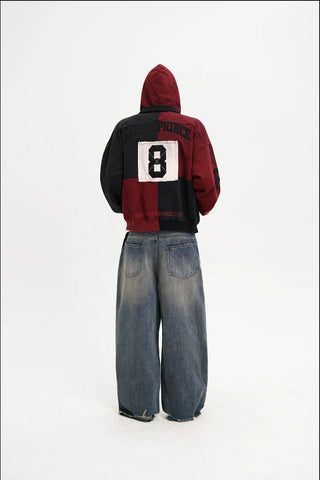 [MASONPRINCE] Color Block Stripe Polo / Hooded Sweatshirt