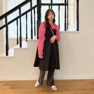 Back Point Ribbon Dress