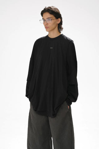 [MASONPRINCE] Lightweight 3-Piece Layered Long Sleeve Tee