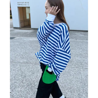 Striped oversized t