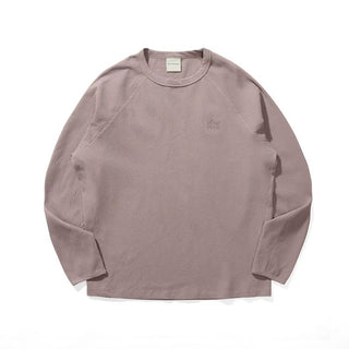 [Monterest] Waffle Knit Drop Shoulder Long Sleeve Tee