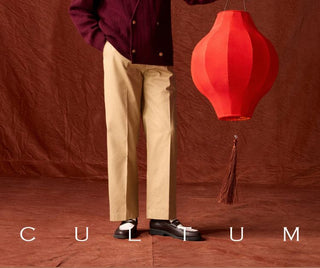 [CULTUM] Wool Blend V-Neck Knit Cardigan