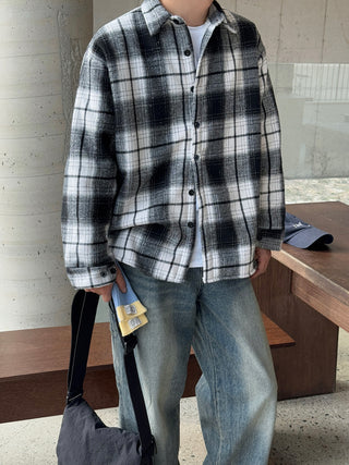 Encore Wool Tartan Check Shirt