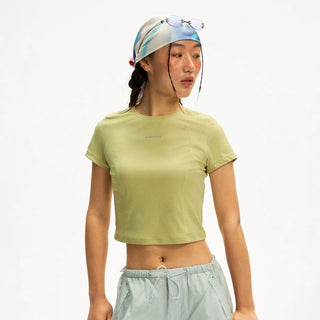 [Monterest] Quick-Dry Slim Fit Cropped Sports Tee