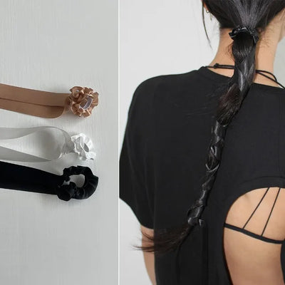 Satin Long Strap Hair Scrunchie