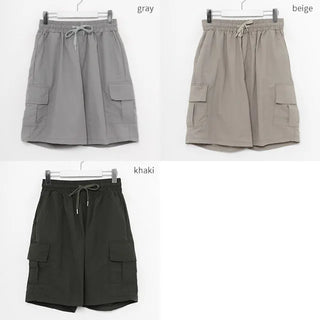 nylon cargo half pants
