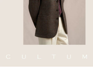 [CULTUM] 1930s Wool Herringbone Check Blazer