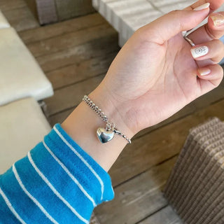 Heart Silver Bracelet